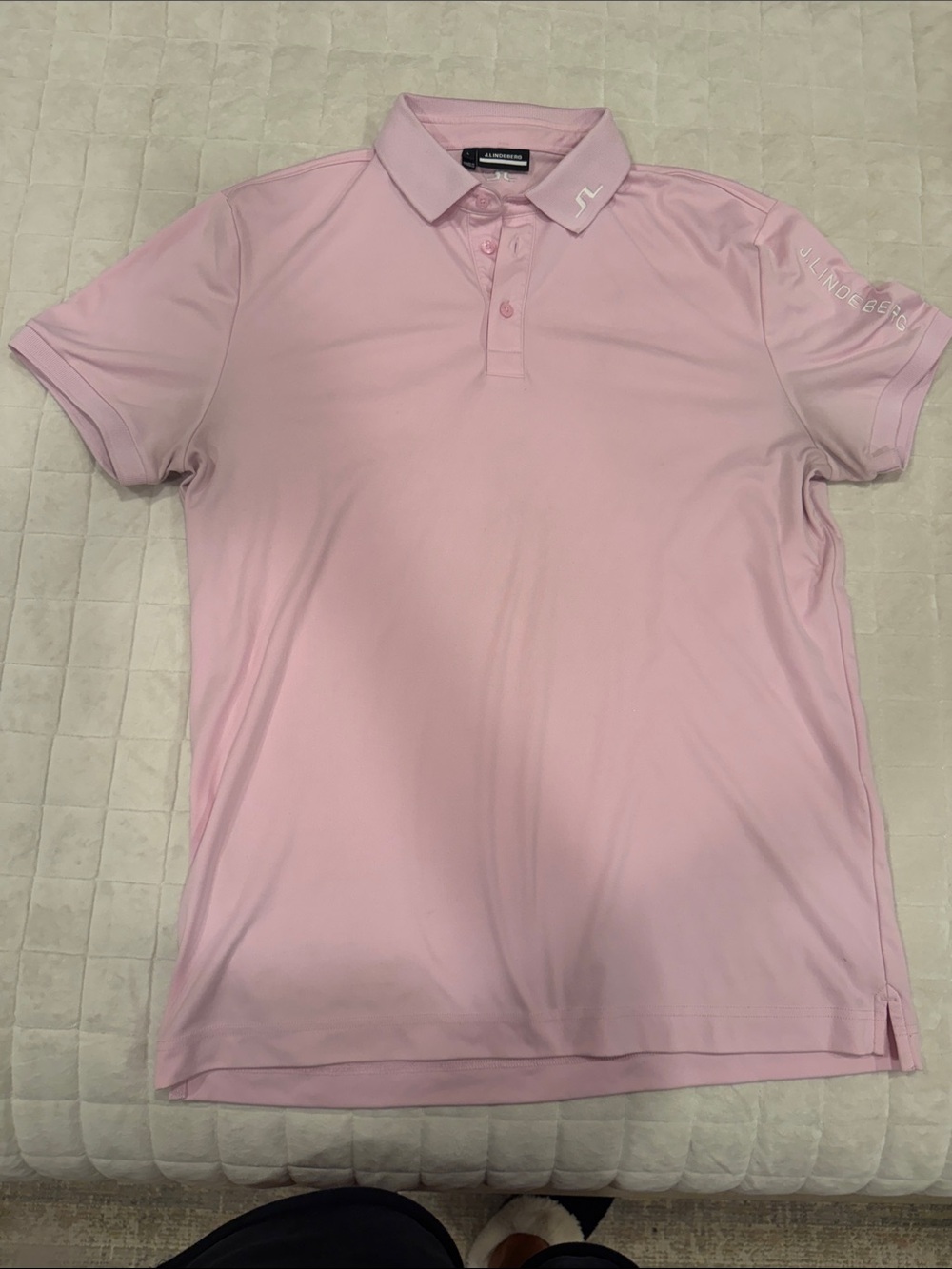 J.Lindeberg Light Pink Performance Polo
